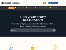 Tablet Screenshot of collegelearners.com